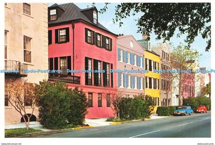 D236926 S C Charleston Rainbow Row Charleston Post Card