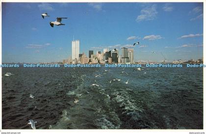 D242519 Skyline of Lower Manhattan from the Staten Island Ferry American Souveni