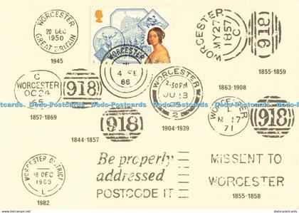 D247552 Worcester Postmarks 1844 to 1983 Worcester Head Post Office