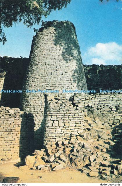 D249735 Zimbabwe Masvingo Great Zimbabwe Close up of Council Tower Tourist Promo