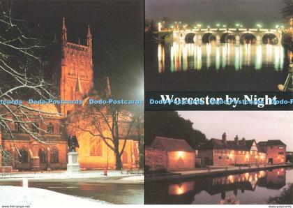 D252581 Worcester By Night The Cathedral Window on Worcester John Edwards Bill M