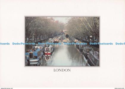 D273553 London Little Venice Tree Lined Canal which was Once Compared to Venice