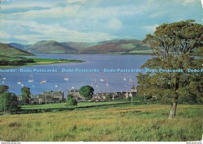 D274958 Isle of Bute Cowal Hills and Entrance to Kyles of Bute from Port Bannaty