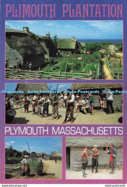 D282426 Plymouth Plantation Plymouth Massachusetts Klein Postcards Service Jonat