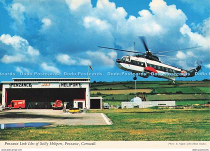 D294603 Penzance. Cornwall. Penzance Link Isles Of Scilly Heliport. John Hinde.