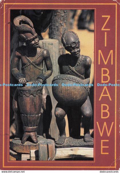 D295463 Zimbabwe. Wooden Carvings. Safari. D. Allen