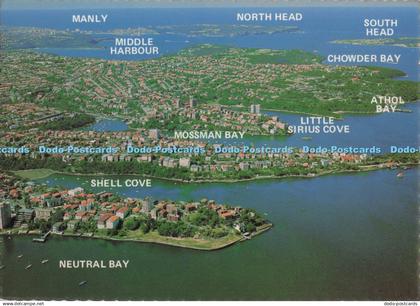 D297955 Sydney. Australia. Aerial View of Sydney Northern Harbourside Suburbs. N