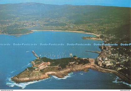 D298257 Bayona la Real. Pontevedra. Aerial View. Hostelry Castle de Monterreal.