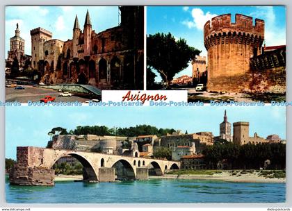 D302562 Avignon Les Remparts Le Pont d Avignon Le Palais des Papes et N D des Do