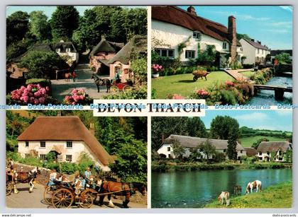 D302618 Devon Thatch Cockington Forge Typical Devon Thatched Cottage Bickleigh o