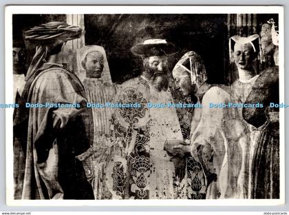 D316664 Arezzo. Meeting of the Queen Saba with Solomon. St Francis Basilica. Alt