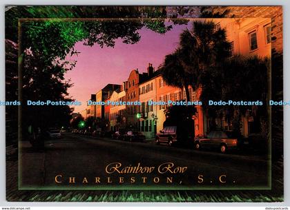 D317235 Charleston South Carolina. Rainbow Row. Joe McLemore. Charleston Postcar