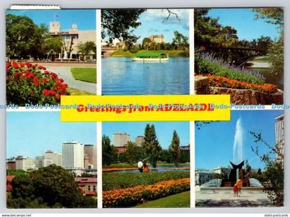 D319346 Greetings From Adelaide. Adelaide Skyline. National View. Murfett. Multi
