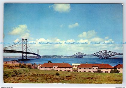 D337242 West Lothian. The Forth Bridge From South Queensferry. J. Arthur Dixon.