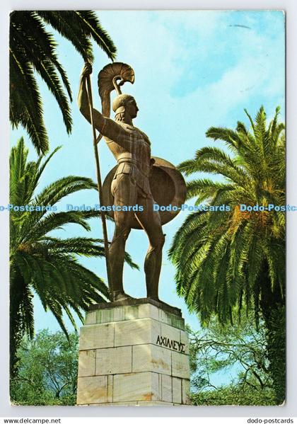 D337719 Statues Of Achilles. Postcard