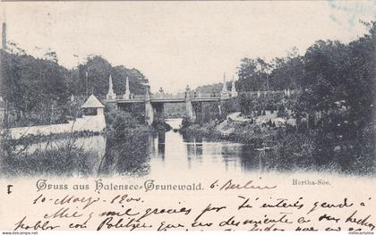 GERMANY - Berlin - Gruss aus Halensee-Grunewald 1900