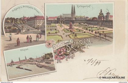GERMANY - Dresden - Gruss aus Dresden 1899