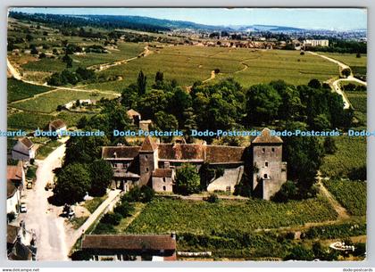 L340601 Gevrey Chambertin Vue Aerienne Le Chateau CIM SPADEM PM La Cluse 1973