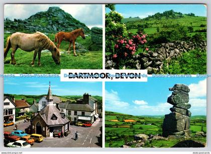 L352162 Dartmoor Devon Dartmoor Ponies John Hinde Multi View