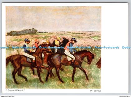 L358075 Die Jockeys E Degas Die Piperdrucke Munchen