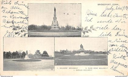 Lot 94 usa Bridgeport Connecticut soldiers monument elias howe barnum litho