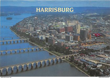 Lot99  usa aerial view of harrisburg pennsylvania looking north
