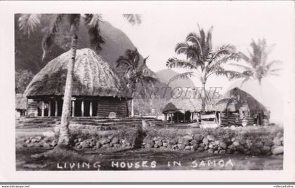 NEW ZEALAND - Living House in Samoa, Tokelau Islands Post Stamps, Photo Postcard