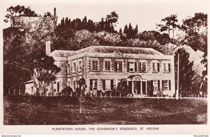 Plantation House St Helena Governors House RPC Postcard