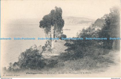 R012490 Philippeville Algerie Route de Philippeville a Stora J Geiser