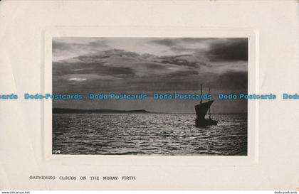 R022076 Gathering Clouds on the Moray Firth. Davidson. Ideal. RP. 1909