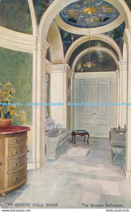 R029965 The Queens Dolls House The Queens Bathroom Tuck Oilette No 4502