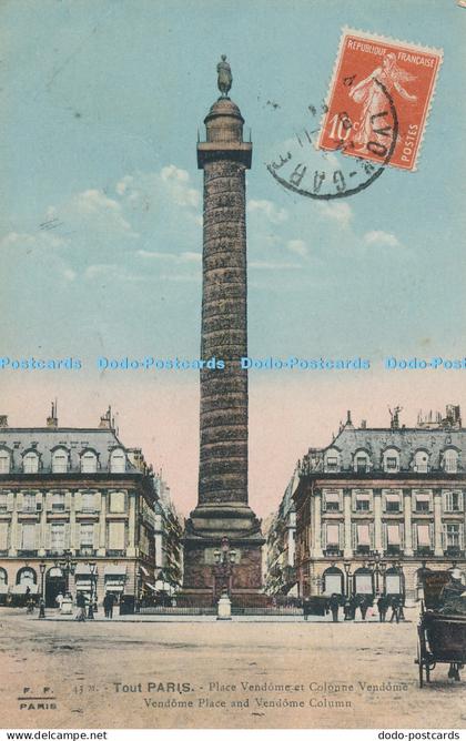 R031908 Tout Paris Vendome Place and Vendome Column