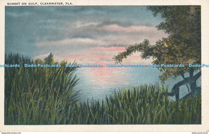 R036485 Sunset of Gulf. Clearwater. Fla. Tichnor