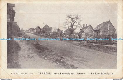 R036927 Les Loges pres Beuvraignes. La Rue Principale. Bernard