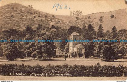 R040840 Little Malvern Church and Malvern Hills. Tilley