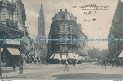 R046109 Anvers Rue des Peignes Carrefour Rue Nationale