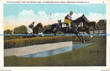 R054694 Steeplechase Over the Water Jump at Saratoga Race Track Saratoga Springs