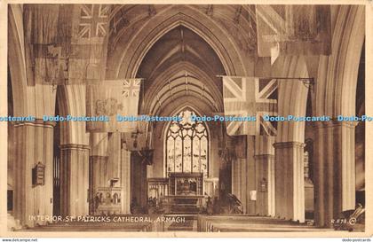 R056231 Interior St Patricks Cathedral Armagh Valentine Selectype 1945