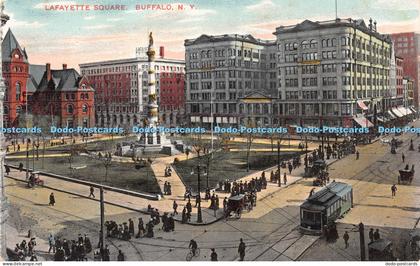 R058992 Lafayette Square Buffalo N Y No A A 92 The Buffalo News Litho Chrome