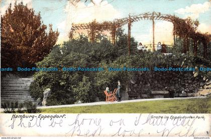 R120285 Hamburg Eppendorf. Grotte im Eppendorfer Park. 1905