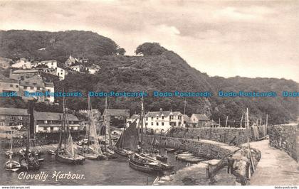 R156957 Clovelly Harbour. Frith