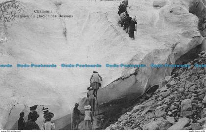 R159338 Chamonix. Ascension du Glacier des Bossons. 1907