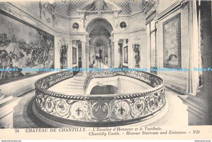 R173906 Chateau de Chantilly. Chantilly Castle. Honour Staircase and Entrance. N