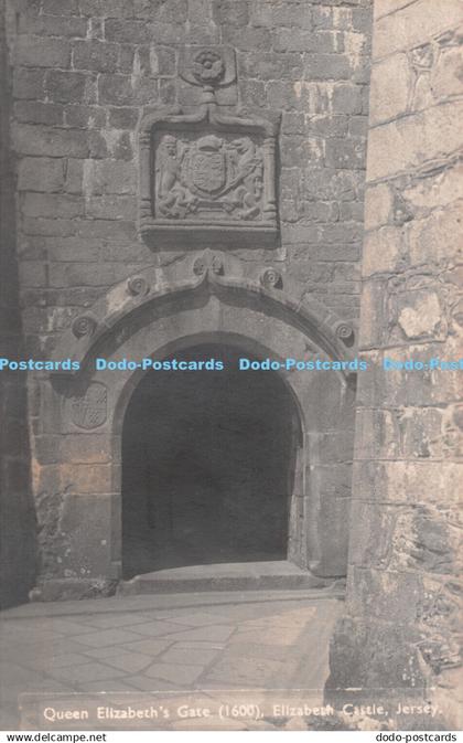 R252537 Jersey Elizabeth Castle Queen Elizabeth Gate Postcard