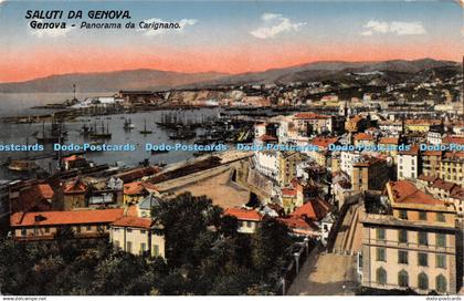 R267708 Saluti da Genova Genova Panorama da Carignano