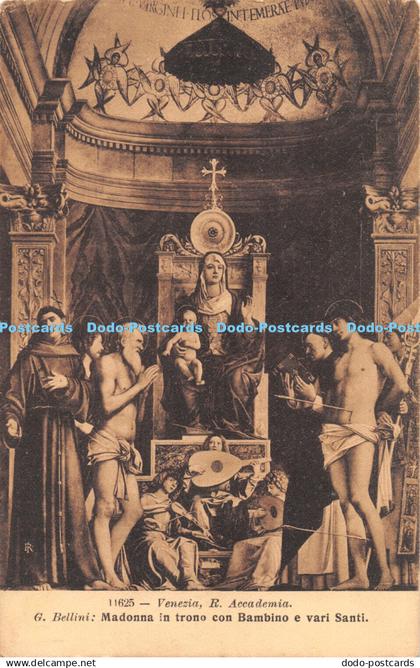 R285654 Venezia R Academia Madonna in trono con Bambino e vari Santi G Bellini