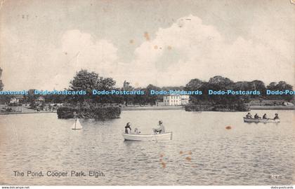 R302309 Elgin Cooper Park The Pond Postcard