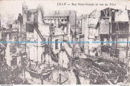 R345825 Lille Rue Saint Genois et rue du Priez Carte Postale