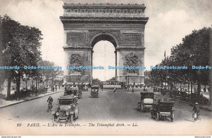R351807 Paris The Triumphal Arch LL 10 Levy Fils Modele Depose