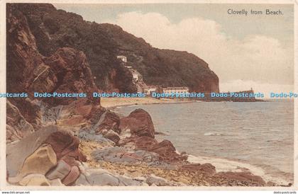 R375838 Clovelly from Beach